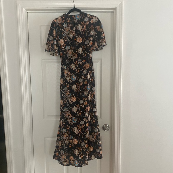 Stunning Les Reveries Silk Floral Midi Dress in Liberty Print Size 0 - Picture 6 of 10